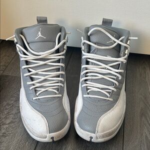 Jordan Athletic Shoes Gray and White